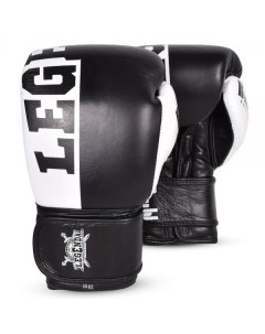 Боксерские перчатки B W Edition Black White 14 oz Legenda