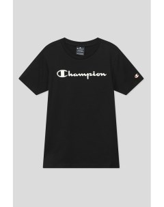 Хлопковая футболка спринтом Champion