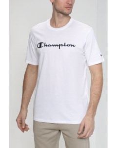 Однотонная футболка с принтом Champion