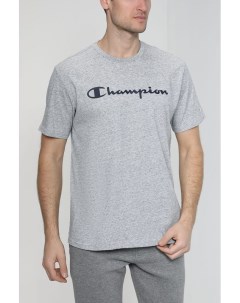 Однотонная футболка с принтом Champion