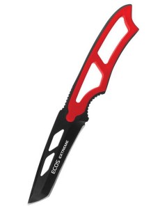Нож туристический EX SW B01R 325124 в ножнах со свистком красный Ecos