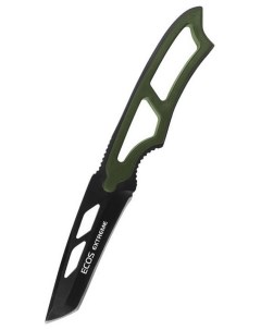 Нож туристический EX SW B01G 325123 в ножнах со свистком зеленый Ecos