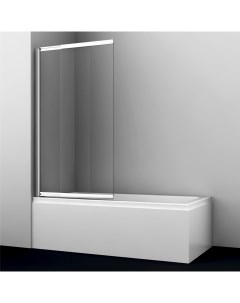 Шторка на ванну Main 80х140 профиль хром стекло прозрачное Wasserkraft