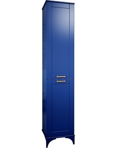 Шкаф пенал напольный Ванесса 34 правый синий Sanflor