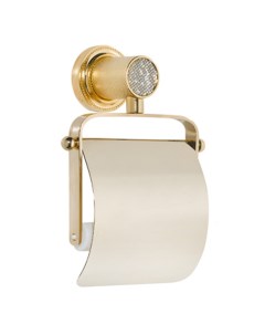 Держатель для туалетной бумаги RoyalCristal 10921 G золото с крышкой Boheme