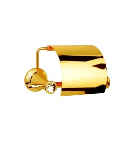 Держатель для туалетной бумаги Chiaro 10501 золото с крышкой Boheme