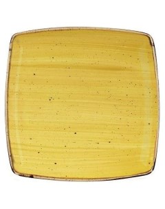 Тарелка квадратная SMSSDS101 Stonecast цвет Mustard Seed Yellow SMSSDS101 Churchill