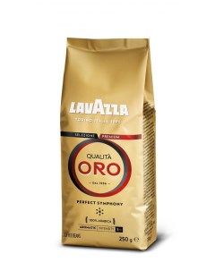 Кофе в зернах Qualita Oro жареный 250 г Lavazza