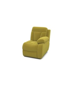 Кресло Модуль Манчестер с ящиком правый Ткань Экозамша Breeze Yellow 83x104 Орматек