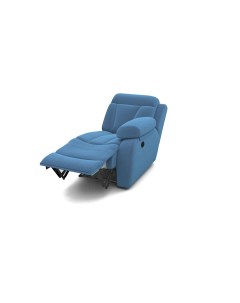 Кресло Модуль реклайнер Манчестер правый Ткань Экозамша Breeze Blue 81x104 Орматек