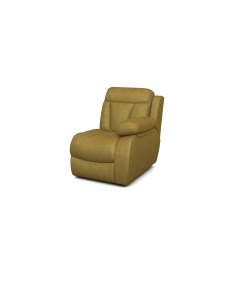 Кресло Модуль Манчестер с ящиком правый Ткань Экозамша Tesoro Amber 83x104 Орматек
