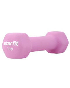 Гантель неопреновая DB 201 1 кг розовый пастель Starfit