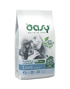 Dry Dog OAP Puppy Mini Монопротеин сухой корм для щенков и юниоров мелких пород с ягненком Oasy
