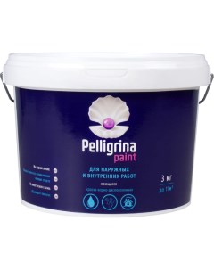Акриловая краска для наружных и внутренних работ Pelligrina paint
