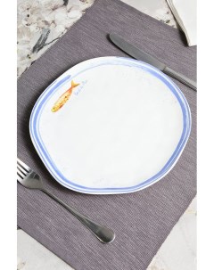 Обеденная тарелка из фарфора Bord de Mer Easy life
