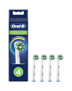 Насадка для зубной щетки Oral B Насадки для электрической зубной щетки CrossAction EB50RB 4 шт 80348 Oral-b