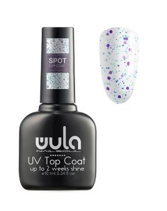 Верхнее покрытие с цветным глиттером Spot Top Coat тон S01 Wula nailsoul