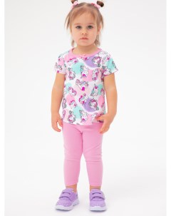 Комплект детский трикотажный для девочек фуфайка футболка брюки Playtoday newborn-baby