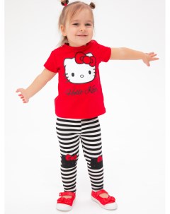 Комплект детский трикотажный для девочек фуфайка футболка брюки легинсы Playtoday baby