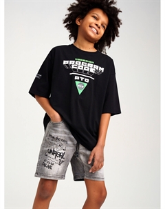 Шорты текстильные джинсовые для мальчиков Playtoday tween