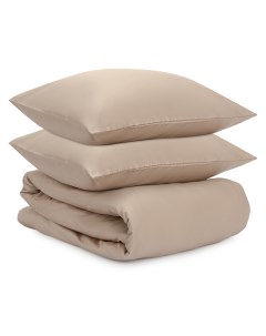 Комплект постельного белья 150 х 200 см Essential светло коричневый Tkano