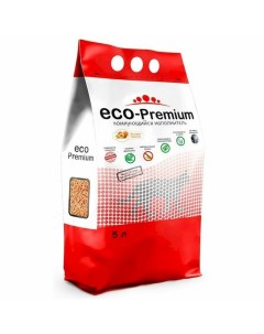 ECO Premium Персик наполнитель для кошек любого возраста древесный комкующийся 5 л Eco-premium