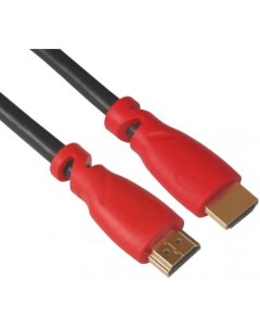 Кабель HDMI 3 0м Greenconnect v2 0 тройное экранирование красные коннекторы GCR HM3012 3 0m Green connection