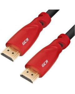 GCR Кабель 0 3m HDMI версия 1 4 черный красные коннекторы OD7 3mm 30 30 AWG позолоченные контакты Et Green connection