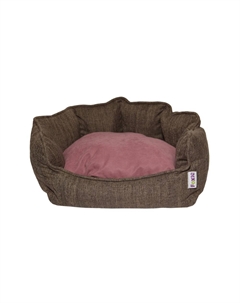 Лежак для животных Cream Shell 58x51см коричневый Foxie
