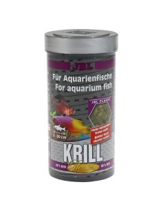 Krill Корм премиум с крилем для пресноводных и морских аквариумных рыб хлопья 250мл 40г Jbl