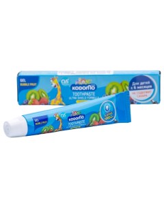 Зубная паста гель с ароматом мультифрукта для детей с 6 месяцев 40 г Kodomo Lion thailand