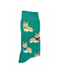 Носки Корги бирюзовые 37 44 Krumpy socks