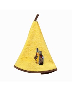 Кухонное полотенце prima цвет жёлтое круглое 70 см Tana home collection