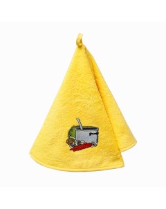 Кухонное полотенце obed цвет жёлтый круглое 70 см Tana home collection