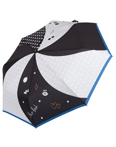 Зонт женский UFW0001 8 черный белый Fabretti