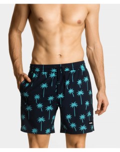 Пляжные шорты мужские 1 шт в уп полиэстер темно синие Atlantic