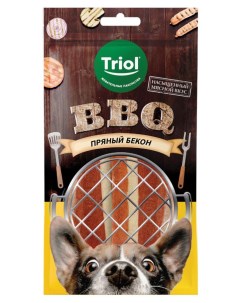 Лакомство для собак пряный бекон BBQ 66 г Триол