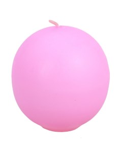 Свеча шар 6 см розовый Lumi