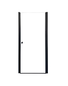 Душевая дверь в нишу DE80B 80x185 стекло прозрачное профиль черный Parly