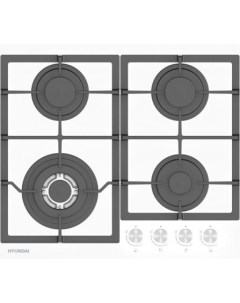 Варочная панель газовая HHG 6436 WG белый Hyundai