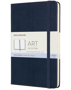 Блокнот для рисования art sketchbook Medium 115x180 мм 88 стр тверд обложка синий Moleskine