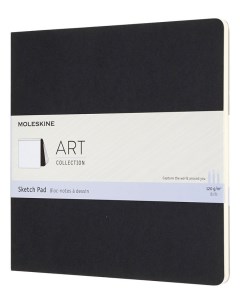 Блокнот для рисования Art soft sketch pad 19x19 см 48 стр обложка черная Moleskine