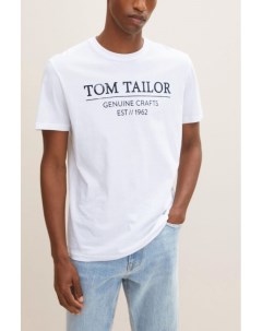 Футболка с логотипом бренда Tom tailor