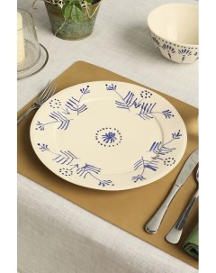 Обеденная тарелка с принтом Blue Flowers Coincasa