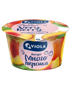 Йогурт ложковый с Персиком 2 6 180 г Viola