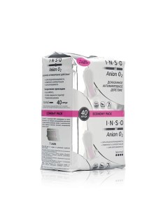 Гигиенические прокладки с анионовым слоем Anion O2 Normal 40 Inso