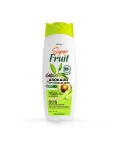 Шампунь для волос SUPER FRUIT с авокадо и фруктовым миксом для восстановления волос 500 мл Витэкс