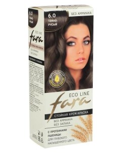 Краска для волос Eco Line 6 0 тёмно русый Fara