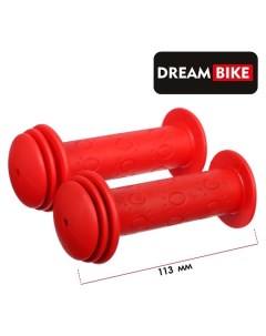 Грипсы 113 мм посадочный диаметр 22 2 мм цвет красный Dream bike