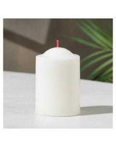 Свеча столбик 8х5 6 см белая Nnb